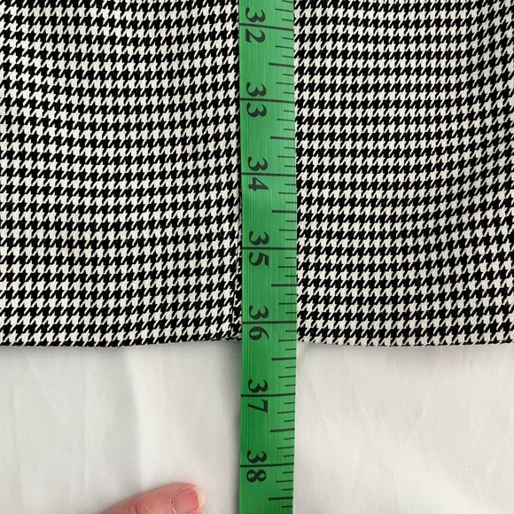 Houndstooth Office Shift Dress Fully Lined Fitted Bodice & Waist - Picture 9 of 11